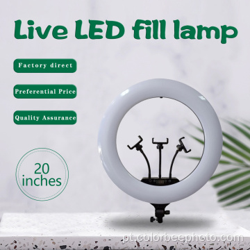 Luz led anelar selfie 20 polegadas